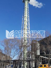 張家口礬山磷礦項(xiàng)目（口徑DN1500mm，高度45m玻璃鋼塔架式煙囪）